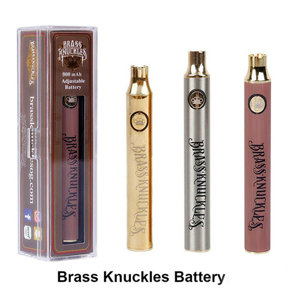 Brass Knuckles 900mah Vape Pen Battery for 510 Thread Thick Oil Cartridge